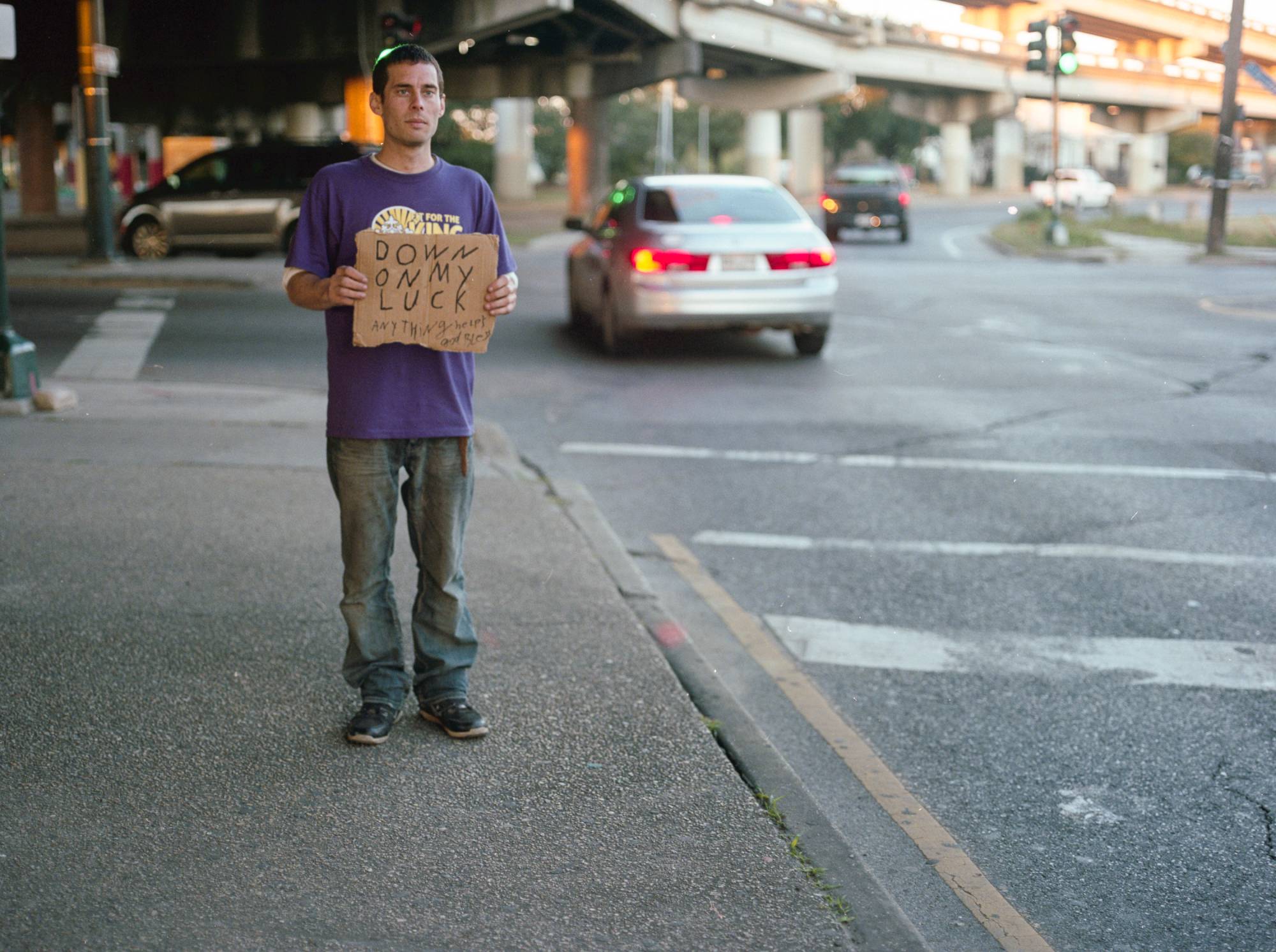 Holding Signs