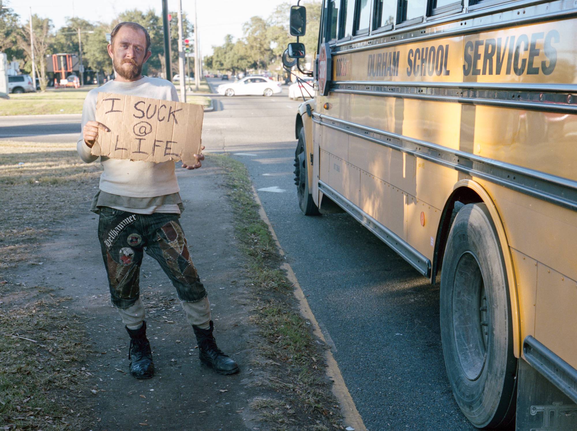 Holding Signs