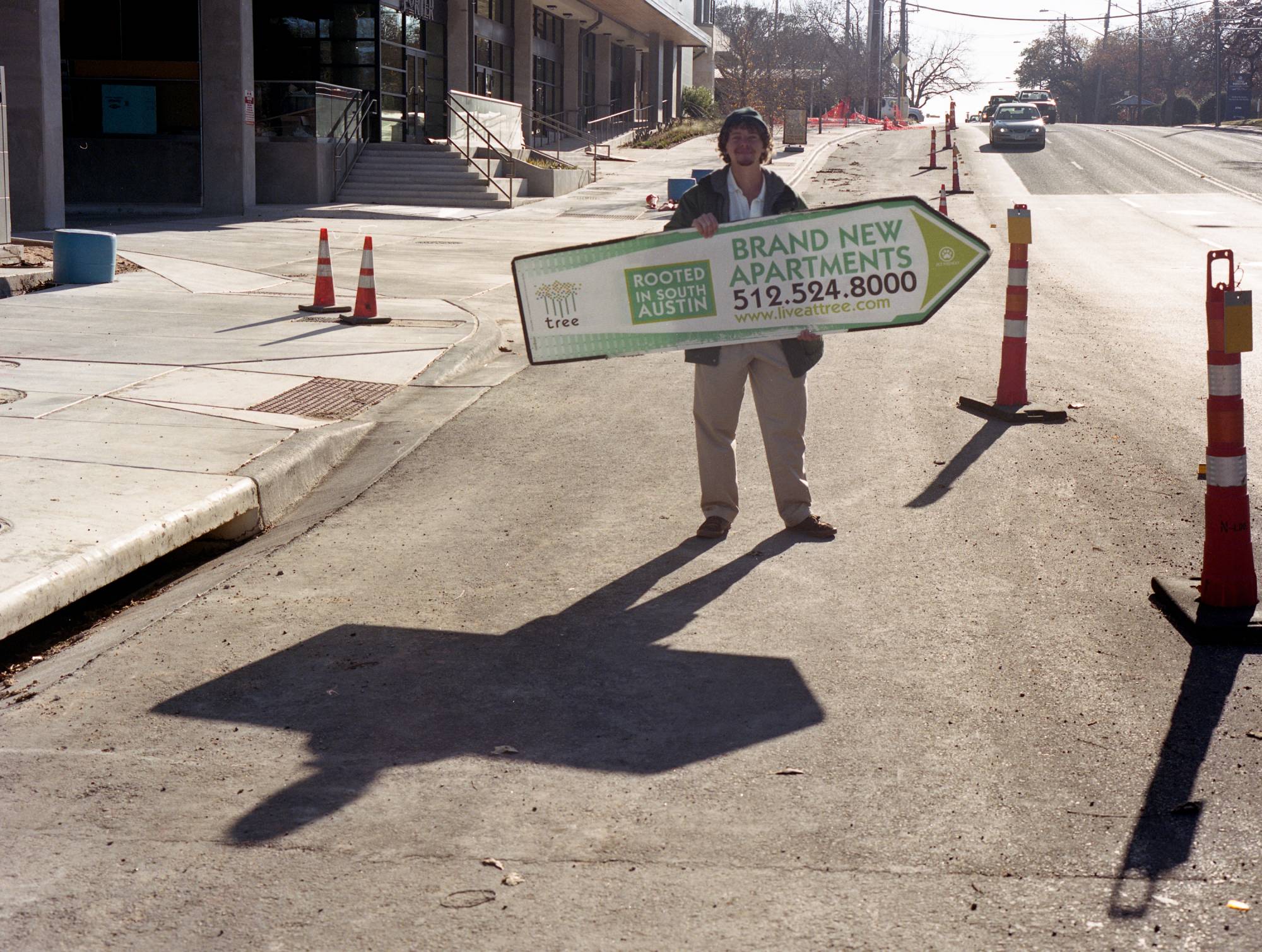 Holding Signs