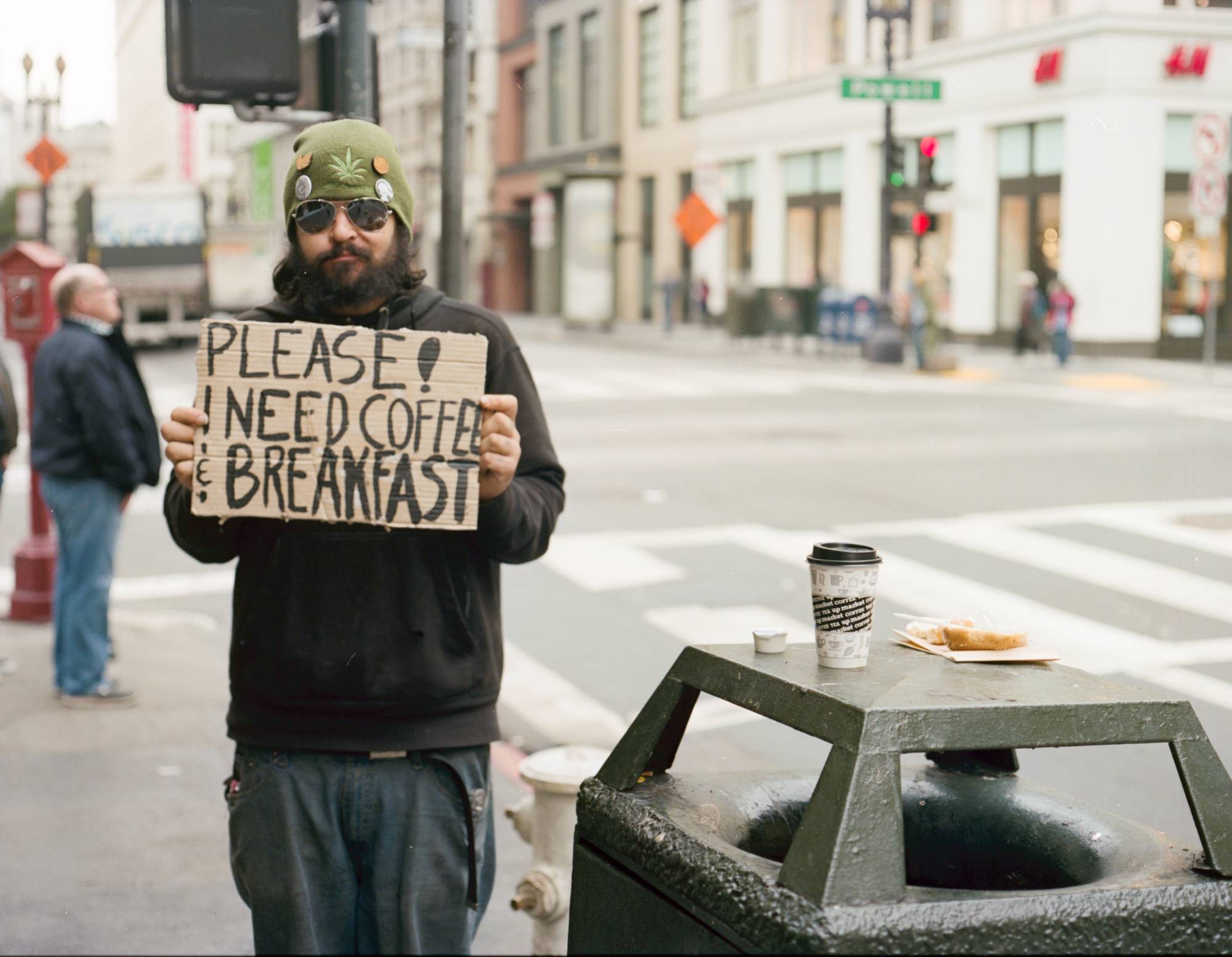 Holding Signs