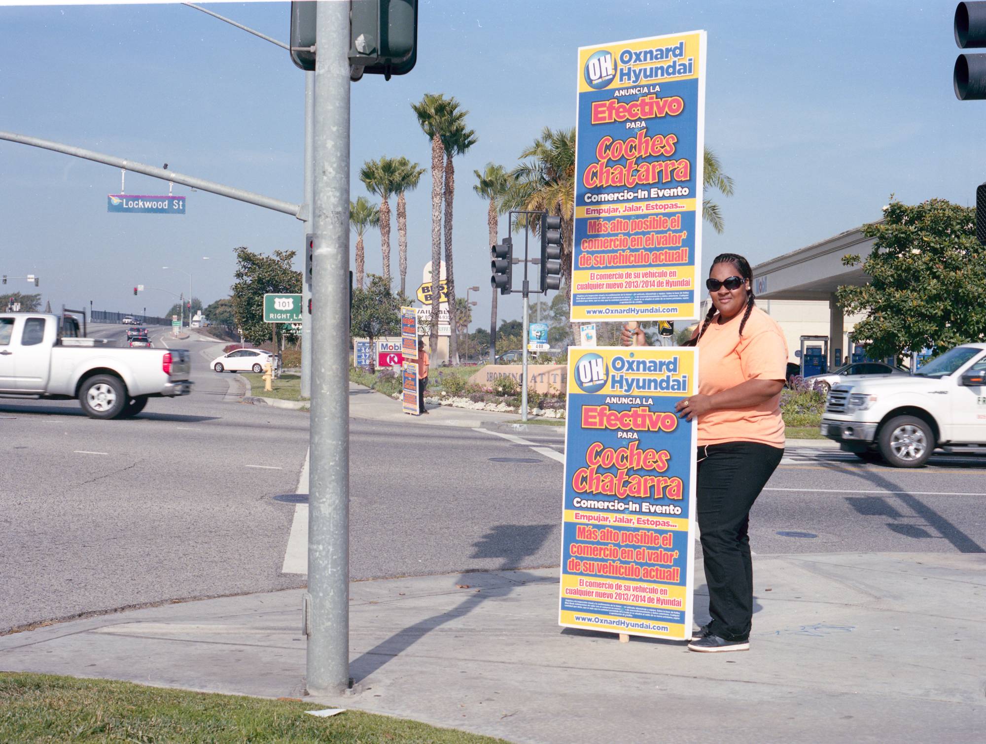 Holding Signs