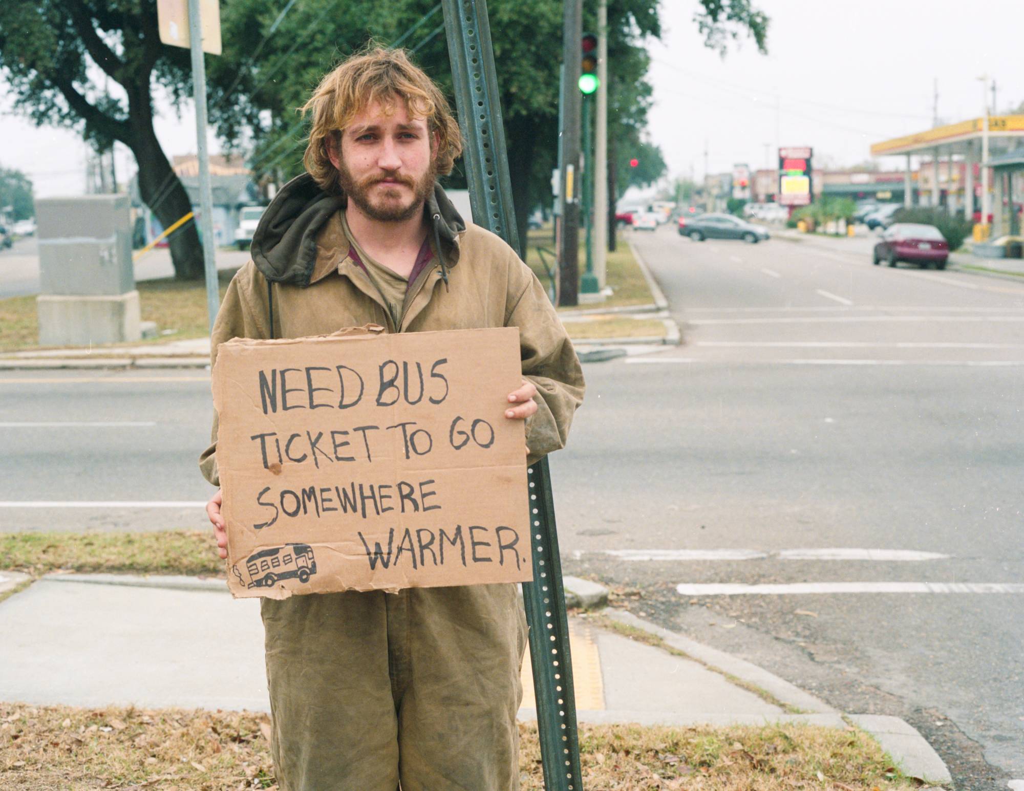 Holding Signs